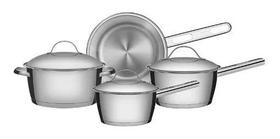 Jogo Panelas Fundo Triplo Inox 4 Allegra Tramontina 65650270