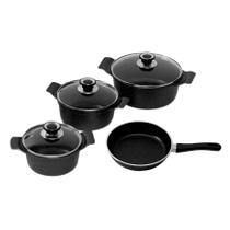 Jogo Panelas Granito AA 18 20 24 e Frigideira 24cm Javali