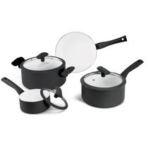 Jogo Panelas Hercules Revestimento Ceramico Indução 4 Peças Jogo Panelas Hercules Revestimento Ceramico Indução 4 Peças