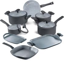 Jogo Panelas Hercules Revestimento Ceramico Indução 8 Peças Jogo Panelas Hercules Revestimento Ceramico Indução 8 Peças