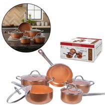 Jogo Panelas Indução Antiaderente Zahtar Mater Chef 5 Peças Hauskraft