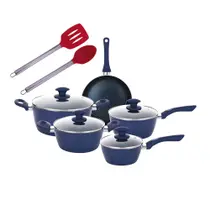 Jogo Panelas Safira Indução 3.7 Antiaderente Utensílios 7pçs