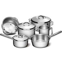 Jogo Panelas Tramontina Solar Inox Fundo Triplo 6 Peças