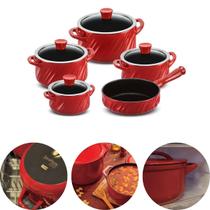 Jogo Panelas Twist Indução 5 peças 100% Cerâmica Ceraflame Jogo Panelas Twist Indução 5 peças 100% Cerâmica Ceraflame