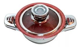 Jogo Panelas Vermelha Anti-Aderente Fogão Indução 23 Pç Luxo Jogo Panelas Vermelha Anti-Aderente Fogão Indução 23 Pç Luxo