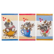 Jogo Pano de Copa Felpudo Primore 6 Peças Teka