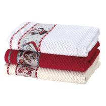 Jogo Pano de Prato Jacquard Vida Natal - 3 Peças Dohler Jogo Pano de Prato Jacquard Vida Natal - 3 Peças Dohler