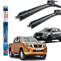 Jogo Par Palheta Dianteira Frontier 2007 Até 2023 Caminhonete Camionete Limpador Original Bosch