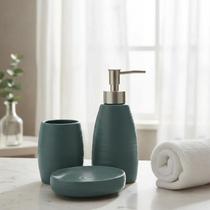 Jogo Para Banheiro 3 Peças De Porcelana Lavabo Berlim