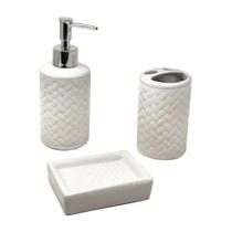 Jogo Para Banheiro De Cerâmica 3Pcs Jogo Para Banheiro De Cerâmica 3Pcs