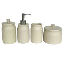 Jogo para Banheiro Lavabo Luxo em Cimento 4pçs Jogo para Banheiro Lavabo Luxo em Cimento 4pçs