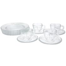 Jogo Para Café Da Manhã Com 4 Pratos Sobremesa E 4 Xícaras Para Café 80ml Jogo Para Café Da Manhã Com 4 Pratos Sobremesa E 4 Xícaras Para Café 80ml