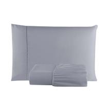 Jogo Para Cama Lençol Solteiro 2 Peças 400 Fios Luxuoso Micropercal Ponto Palito