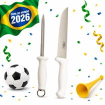 Jogo para Churrasco Faca e Chaira Futebol Copa Grill & Pizza