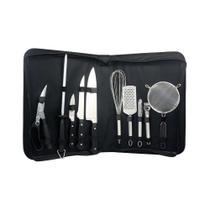Jogo para Churrasco Fracalanza em Inox com Bolsa de Nylon com 10 Peças Jogo para Churrasco Fracalanza em Inox com Bolsa de Nylon com 10 Peças