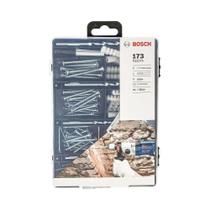 Jogo para Fixação 173 Peças com Suporte Magnético 2607017506 Bosch Jogo para Fixação 173 Peças com Suporte Magnético 2607017506 Bosch