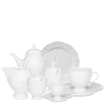 Jogo para Lanche Soleil White 34pç Porcelana Oxford