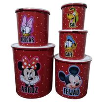 jogo para mantimentos 5 pecas plastico vasilhas