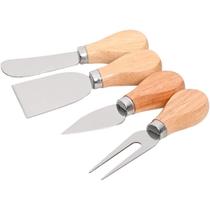 Jogo para Queijo Inox 4 Peças - Mimo Style