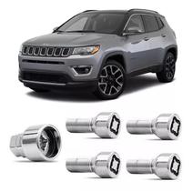 Jogo Parafusos Antifurto Roda Segredo Trava Jeep Compass