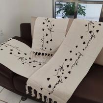 Jogo Passadeira com Nozinho 03 Peças Jogo de Tapete para Cozinha Geometrico 100% Algodão Jogo Passadeira com Nozinho 03 Peças Jogo de Tapete para Cozinha Geometrico 100% Algodão