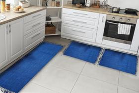 Jogo Passadeira Cozinha Lavanderia Kit 3 pçs Tear 3 peças