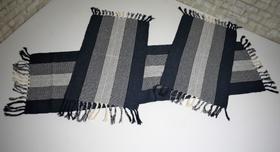 Jogo Passadeira em Tear E Tapetes De Cozinha Tear - 3 Peças