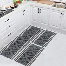 Jogo Passadeira Kit Cozinha Moderno Trabalhado Algodão 3 peças