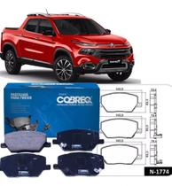 Jogo Pastilha de Freio Dianteira Original Fiat Toro 2016 em diante.
