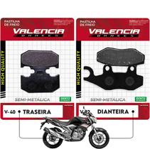 Jogo Pastilha de Freio Dianteiro +Traseiro Fazer 250 2005 A 2015 Vl Brakes