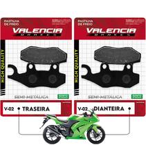 Jogo Pastilha de Freio Dianteiro + Traseiro Ninja 250 2009/... Vl Brakes