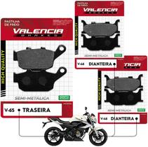 Jogo Pastilha de Freio Dianteiro + Traseiro Yamaha Xj6 600 2009 A 2015 Vl Brakes