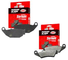 Jogo Pastilha de Freio Honda Xre 300 Com ABS 2019 2020 2021 2022 Ecopads Vaz Dianteira Traseira