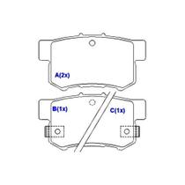 Jogo Pastilha Freio Compativel Civic 1991-2016 Traseira Syl S1258