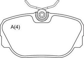 Jogo Pastilha Freio Dianteira Discovery 2281 Jogo Pastilha Freio Dianteira Discovery 2281