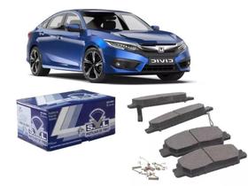 Jogo Pastilha Freio Dianteira Honda Civic G10 2017 2018 2019