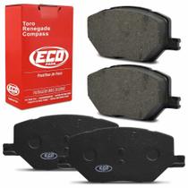 Jogo Pastilha Freio Dianteira Toro Jeep Compass 2016 a 2020 Renegade 2015 a 2020 Ecopads ECO1552 Jogo Pastilha Freio Dianteira Toro Jeep Compass 2016 a 2020 Renegade 2015 a 2020 Ecopads ECO1552