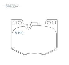 Jogo pastilha freio dianteiro ceramica bmw x3 17/... x5 18/... 320 18/... 740 16/... z4 18/...