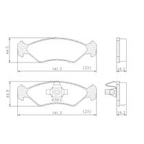 Jogo Pastilha Freio Dianteiro Ford Fiesta/Ka 1.0/1.3 09/Em Diante