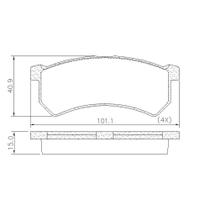 Jogo Pastilha Freio Dianteiro Renault Kwid 1.0 12V 17/Em Diante Jogo Pastilha Freio Dianteiro Renault Kwid 1.0 12V 17/Em Diante