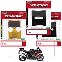 Jogo Pastilha Freio Dianteiro+Traseiro Gsx-R 600-750-1000 Valencia