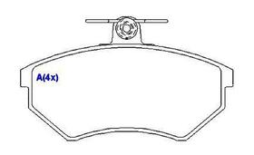 Jogo Pastilha Freio Dianteiro Vw Golf GL 95/Em Diante