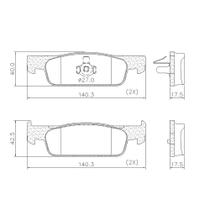 Jogo Pastilha Freio Renault Logan/Sandero 14/Em Diante