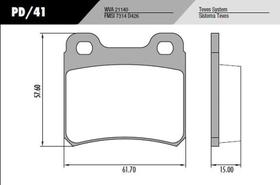 Jogo Pastilha Freio Traseiro Gm Vectra 2.0/2.2 93/96 Jogo Pastilha Freio Traseiro Gm Vectra 2.0/2.2 93/96