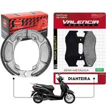 Jogo Pastilha + Lona Freio Lead 110 Vl Brakes + Fischer