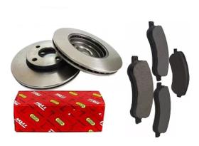 Jogo Pastilhas + Discos Freio Nissan Versa e March Original TRW para 2 Rodas Dianteiras