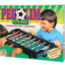 Jogo Pebolim Game - Braskit - Totó Futebol Portátil Brinquedo Presente Crianças +4 Anos