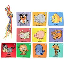 Jogo Pedagógico Alinhavos Animais - Simque