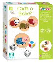 Jogo Pedagógico Cadê O Bicho 27 Peças Em Madeira Linha Crescer