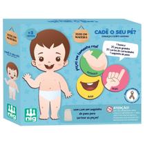 Jogo Pedagógico Cadê O Seu Pé Conheça O Corpo Humano 0583 - Nig Brinquedos